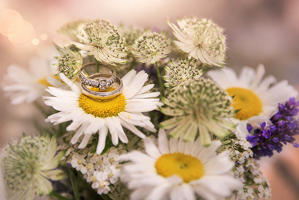 photo des alliance lors d'un mariage sur amiens