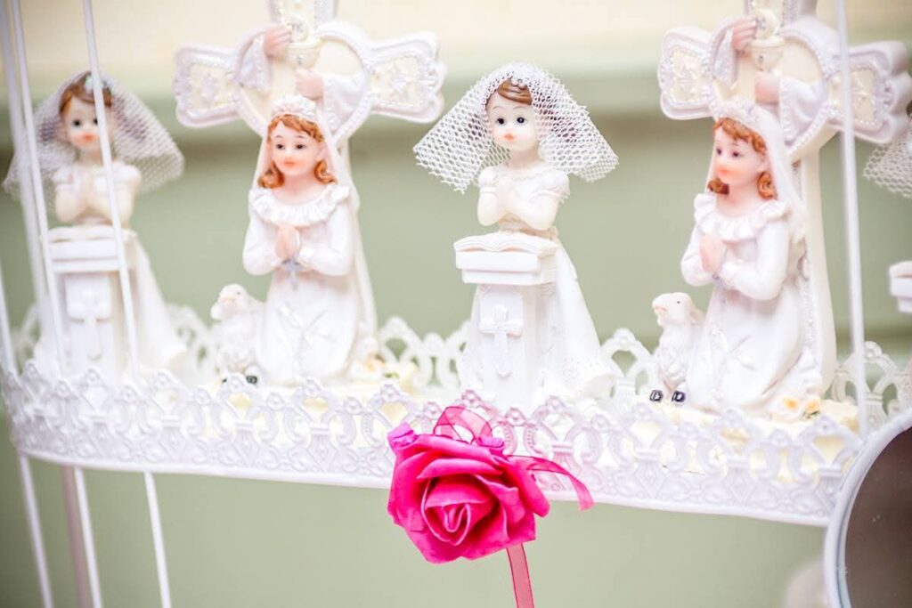 Décoration de table pour un baptême ou une communion à Amiens