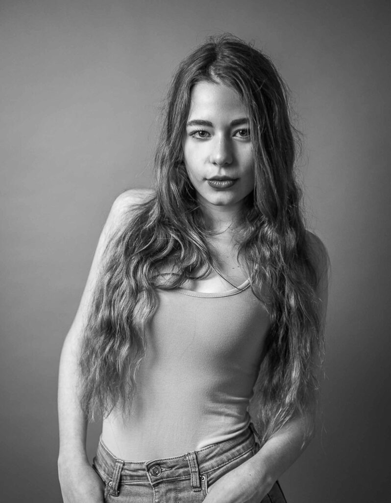 portrait noir et blanc